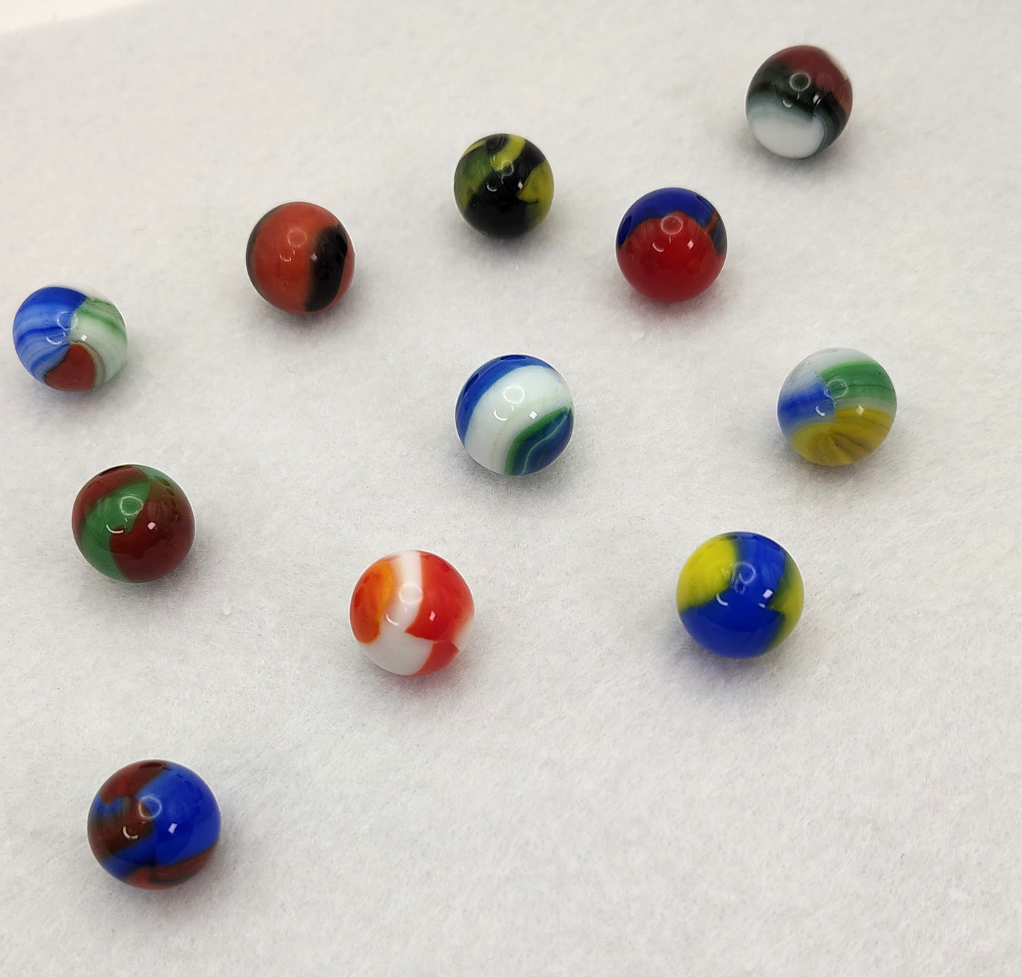 11pk 5/8" Variety Pack of Marble King Marbles NM-M