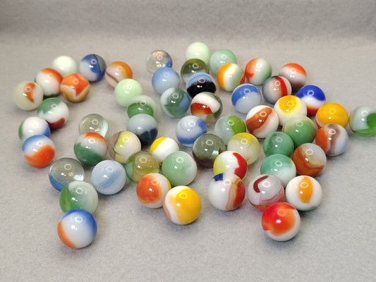 55 pack 5/8" Vitro Agate Marble Mix See description for names NM- to M