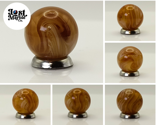 16mm Butterscotch Slag Marble (looks MFC) M-