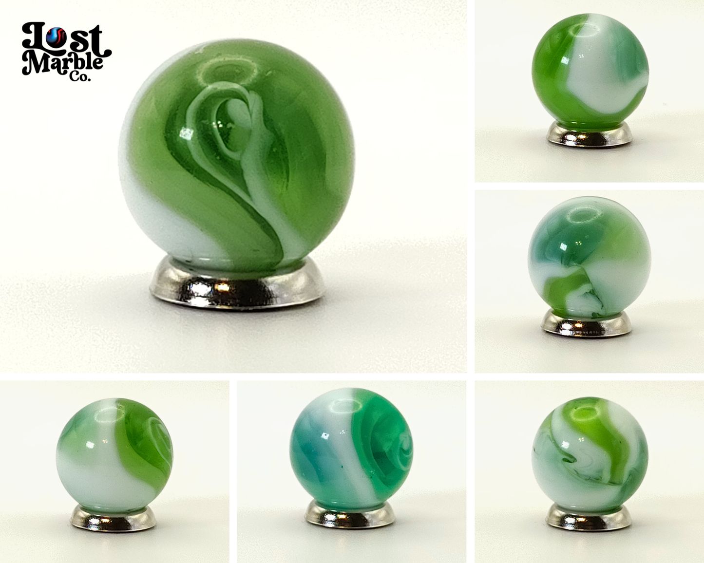 17mm Light Green Slag Marble (MFC?) NM