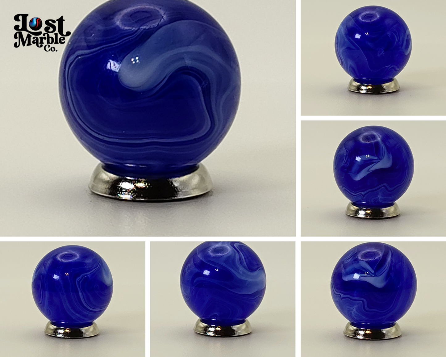 18.5mm Blue Slag Marble NM