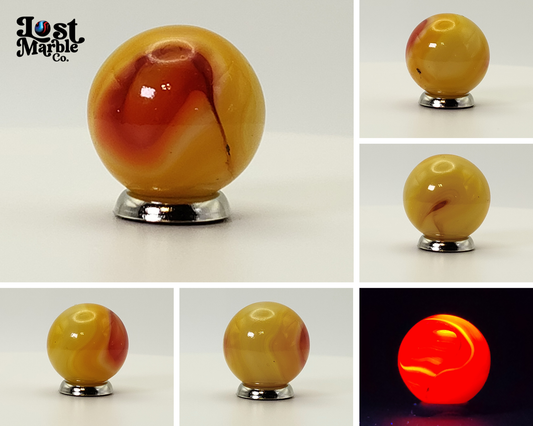 3/4" JABO UV Pink & Orange Marble NM+