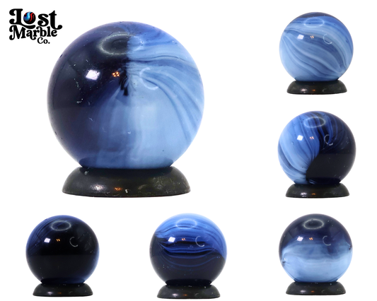 5/8" Master Marble Cobalt Blue painted White NM+