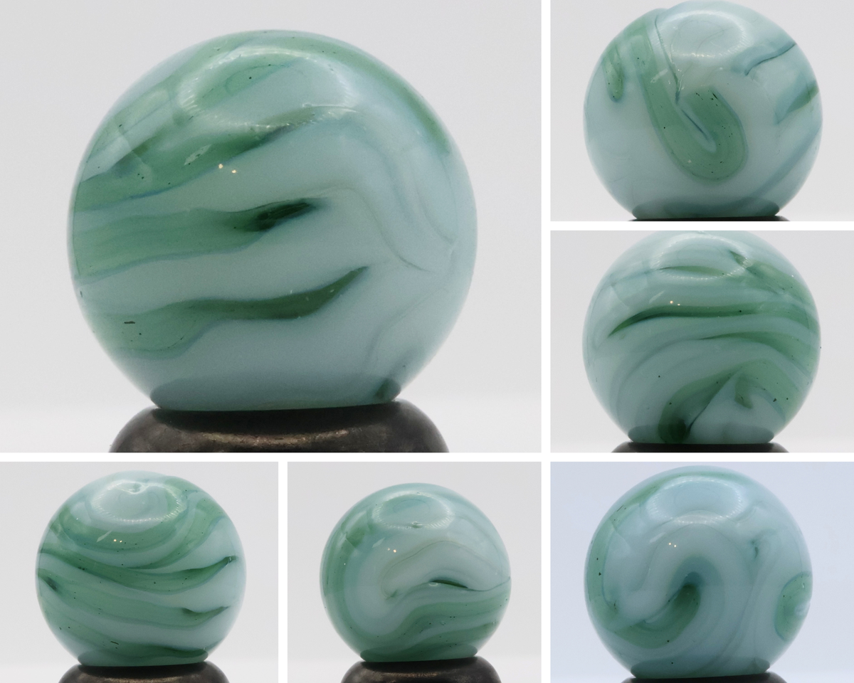 5/8" Alley Agate Flame Marble Translucent - tiny bits of AV M-