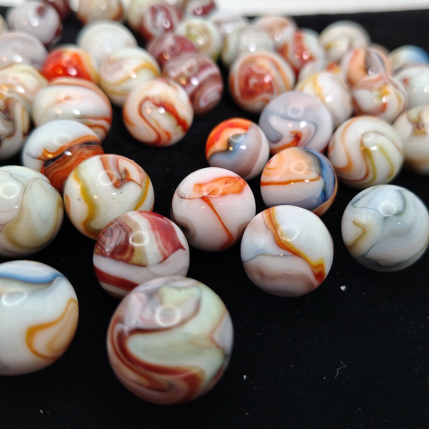5pk random pick Dave's Appalachian Swirls D.A.S. 1st Run Marbles MINT
