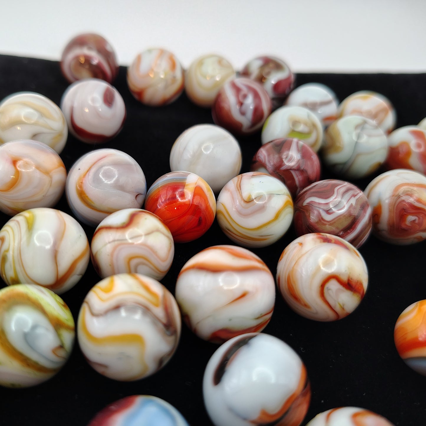 5pk random pick Dave's Appalachian Swirls D.A.S. 1st Run Marbles MINT