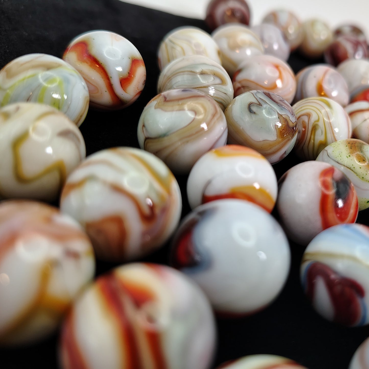 5pk random pick Dave's Appalachian Swirls D.A.S. 1st Run Marbles MINT