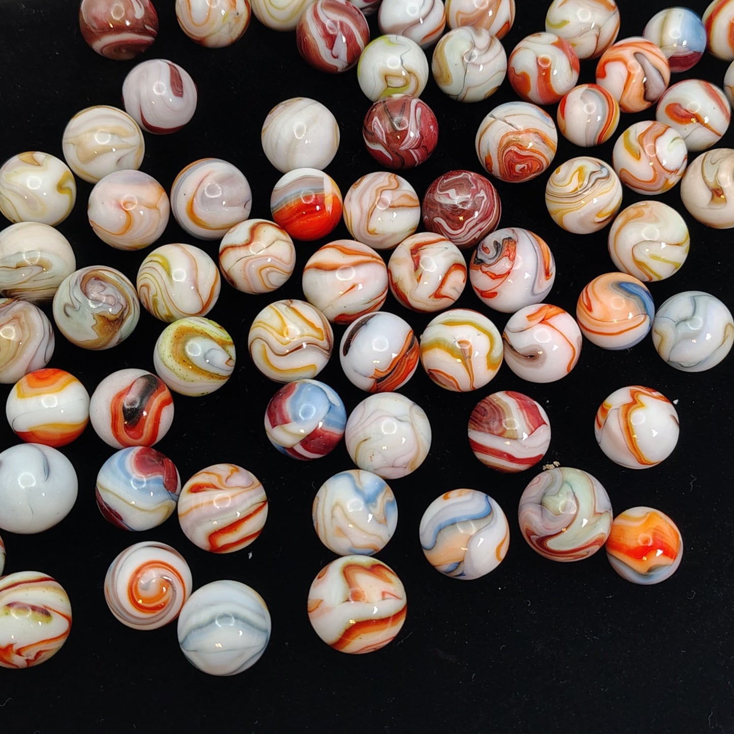 5pk random pick Dave's Appalachian Swirls D.A.S. 1st Run Marbles MINT