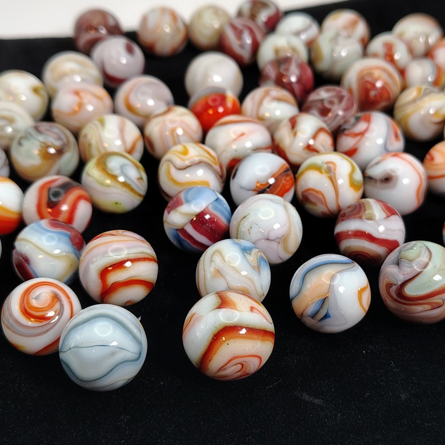 5pk random pick Dave's Appalachian Swirls D.A.S. 1st Run Marbles MINT