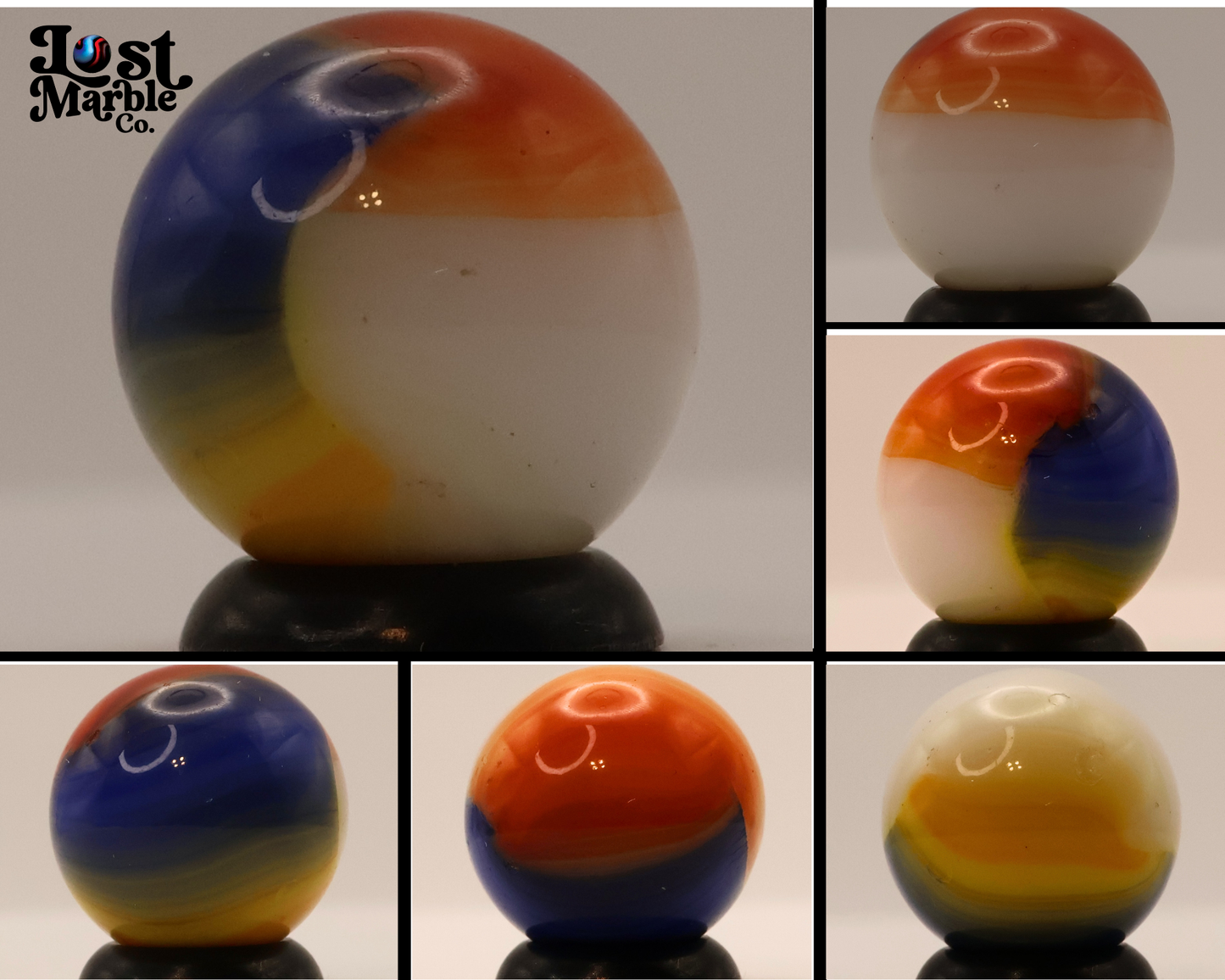 5/8" Vitro Agate 5 Color PARAKEET Marble NM