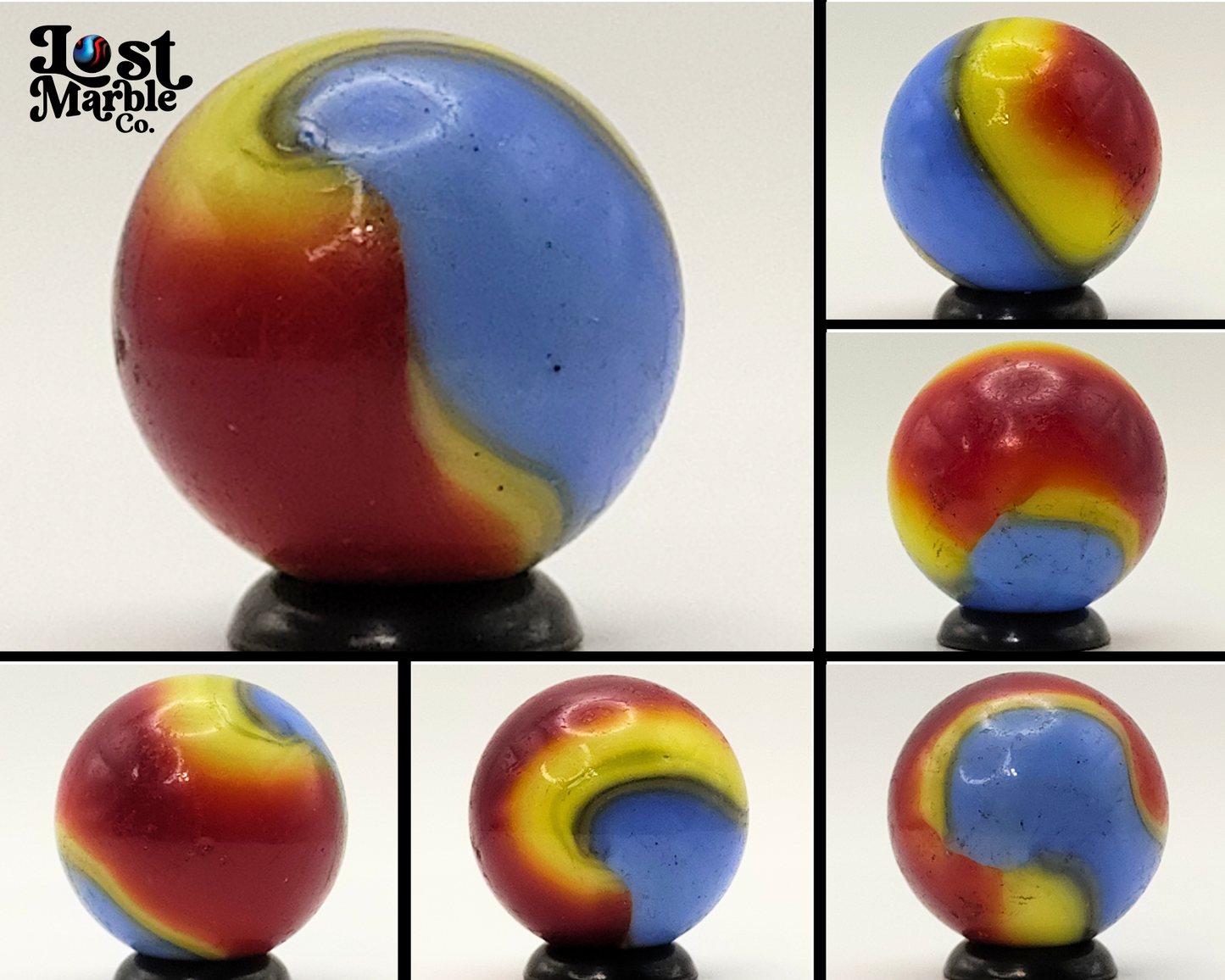 3/4" Akro Agate Superman Corkscrew NM
