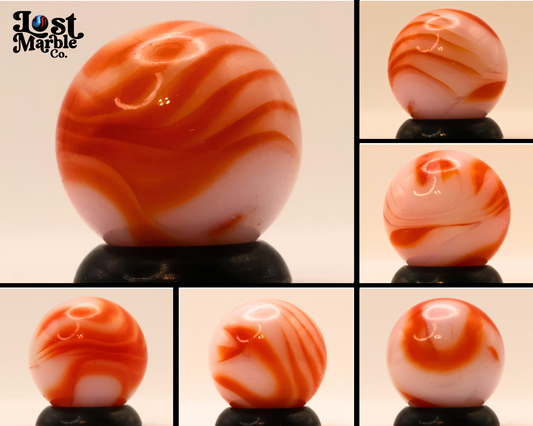 9/16 Alley Agate Orange Flame Marble NM+
