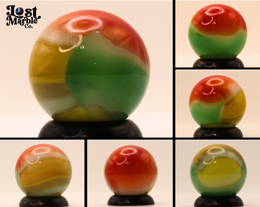 5/8" Vitro Agate Blended Parakeet Marble M