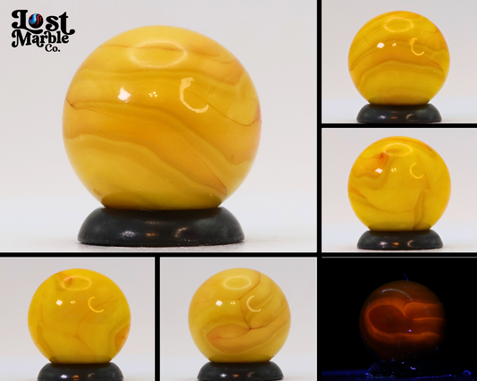 5/8" Opaque Yellow Swirl UV NM+